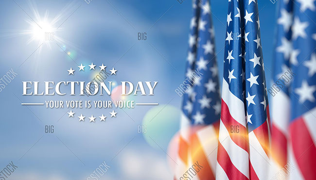 We the People with American flag.